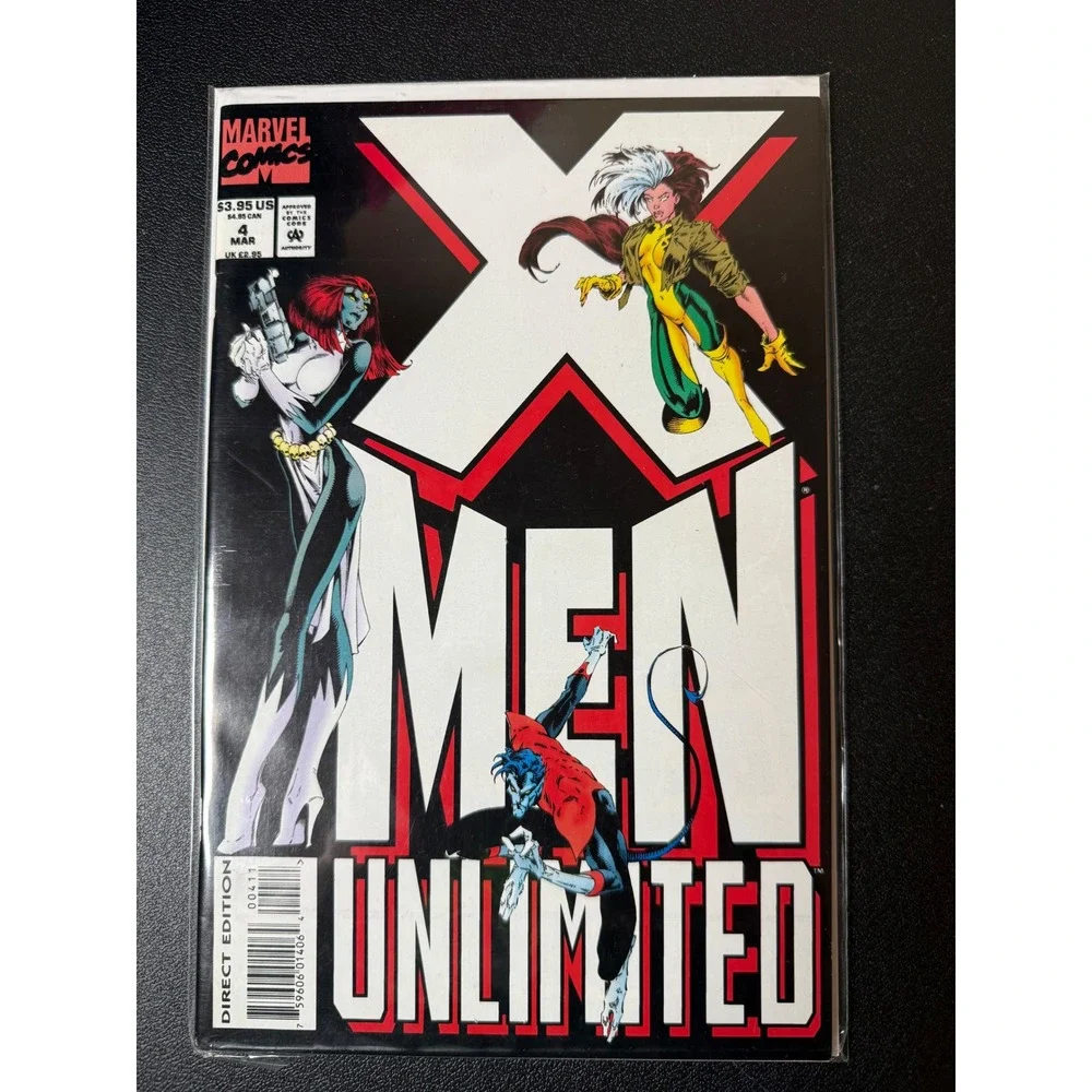 Marvel Comics X-Men Unlimited 4 March 1994 Rogue Mystique Nightcrawler 90s Comic
